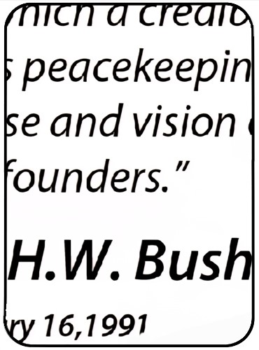 Quotes Partial image of G. H. W. Bush New World Order Quote January 16, 1991